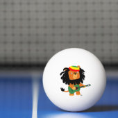 Niedlicher Cartoon Löwe von Zion Ping Pong Ball Tischtennisball (Netto)