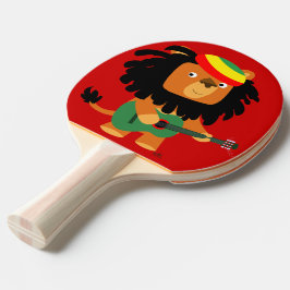 Niedlicher Cartoon Löwe von Zion Ping Pong Paddle Tischtennis Schläger