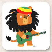 Niedlicher Cartoon Löwe von Zion Untersetzer Set (Vorderseite)