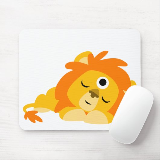 Niedlicher Cartoon Löwenmousepad Mousepad (Mit Mouse)