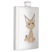 Niedlicher Cartoon Lynx Classic Flask Flachmann (Rechts)