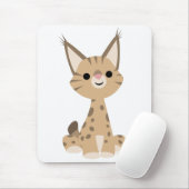 Niedlicher Cartoon Lynx Mousepad (Mit Mouse)