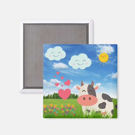 Niedlicher Cartoon Magnet (Vorderseite/Rückseite)