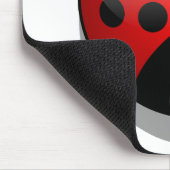 Niedlicher Cartoon-Marienkäfer Mousepad (Ecke)