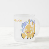 Niedlicher Cartoon Mattglastasse (VorderseiteRechts)