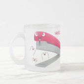 Niedlicher Cartoon Mattglastasse (Links)