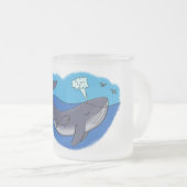 Niedlicher Cartoon Mattglastasse (VorderseiteRechts)