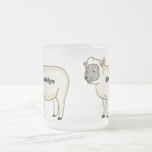 Niedlicher Cartoon Mattglastasse (Mittel)