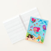 Niedlicher Cartoon Meerjungfrau Notizblock (Innenseite)