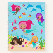 Niedlicher Cartoon Meerjungfrau Notizblock (Vorderseite)