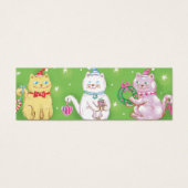 Niedlicher Cartoon Meowy Weihnachtskatzen in Weihn (Vorderseite)