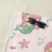 Niedlicher Cartoon Mermaid Pattern Strandtuch (Beispiel)