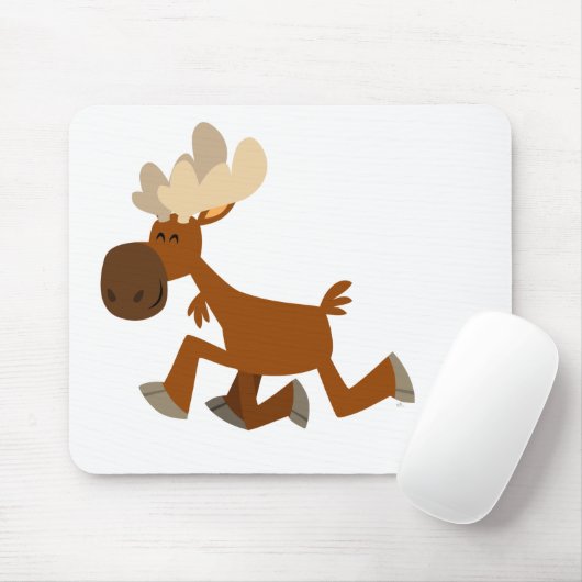 Niedlicher Cartoon Merry Moose Mousepad (Mit Mouse)