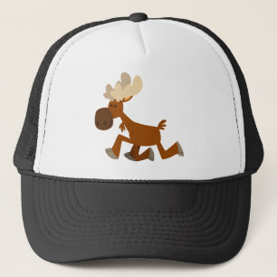 Niedlicher Cartoon Merry Moose Trucker Hat Truckerkappe