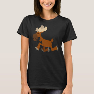 Niedlicher Cartoon Merry Moose Women T - Shirt