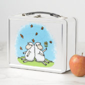 Niedlicher Cartoon. Metall Brotdose (Beispiel)