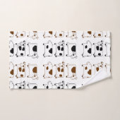 Niedlicher Cartoon Milchkühe Badhandtuch Set (Handtuch)