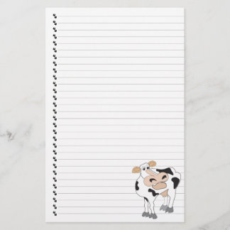 Niedlicher Cartoon Milchkühe Bettgebäck Briefpapier
