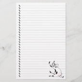 Niedlicher Cartoon Milchkühe Bettgebäck Briefpapier (Vorderseite)