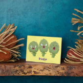 Niedlicher Cartoon mit Artischocken  Fotoplatte (Seite)