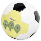 Niedlicher Cartoon mit Artischocken Fußball (Dreiviertel)