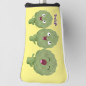Niedlicher Cartoon mit Artischocken Golf Headcover (Rotieren 90)
