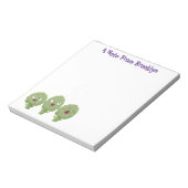 Niedlicher Cartoon mit Artischocken Notizblock (Rotiert)