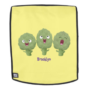 Niedlicher Cartoon mit Artischocken Rucksack