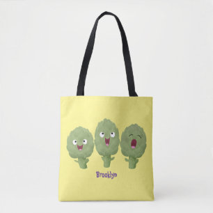 Niedlicher Cartoon mit Artischocken Tasche