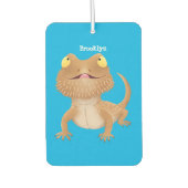 Niedlicher Cartoon mit Bartentreue Autolufterfrischer (Vorderseite)