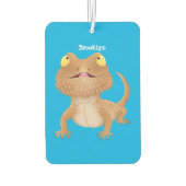 Niedlicher Cartoon mit Bartentreue Autolufterfrischer (Rückseite)