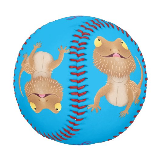 Niedlicher Cartoon mit Bartentreue Baseball (Schrägansicht)