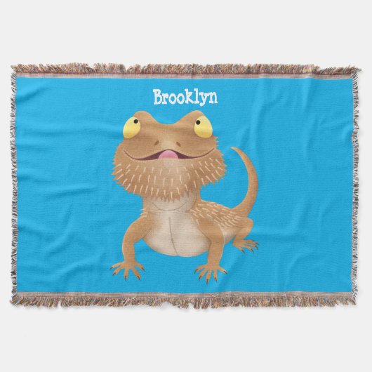 Niedlicher Cartoon mit Bartentreue Decke (Vorderseite)