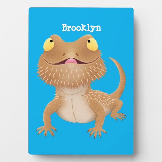 Niedlicher Cartoon mit Bartentreue Fotoplatte (Vorderseite)