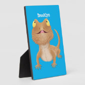 Niedlicher Cartoon mit Bartentreue Fotoplatte (Seite)