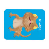 Niedlicher Cartoon mit Bartentreue Magnet (Horizontal)