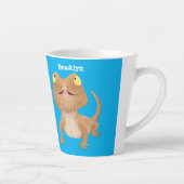 Niedlicher Cartoon mit Bartentreue Milchtasse (Rechts)