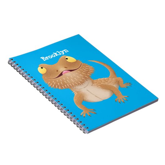 Niedlicher Cartoon mit Bartentreue Notizblock (Rechte Seite)