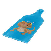 Niedlicher Cartoon mit Bartentreue Schneidebrett (Ecke)