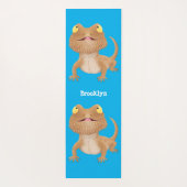 Niedlicher Cartoon mit Bartentreue Yogamatte (Rückseite)