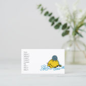 Niedlicher Cartoon mit Garnballnamenkarte Visitenkarte (Stehend Vorderseite)