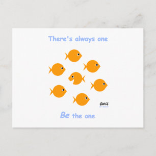 Niedlicher Cartoon mit Inspiration "Es gibt immer  Postkarte