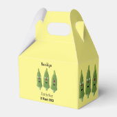 Niedlicher Cartoon mit Okra Geschenkschachtel (Rückseite)