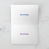 Niedlicher Cartoon mit Okra Karte (Innenseite)