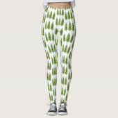 Niedlicher Cartoon mit Okra Leggings (Vorderseite)