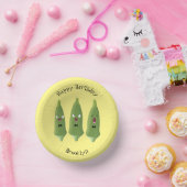 Niedlicher Cartoon mit Okra Pappteller (Party)