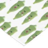 Niedlicher Cartoon mit Okra Tischdecke (Schrägansicht)