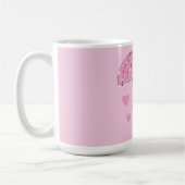 Niedlicher Cartoon mit Schirm Kaffeetasse (Links)