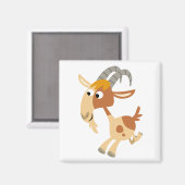 Niedlicher Cartoon mit Ziegenmagnet Magnet (Vorderseite/Rückseite)