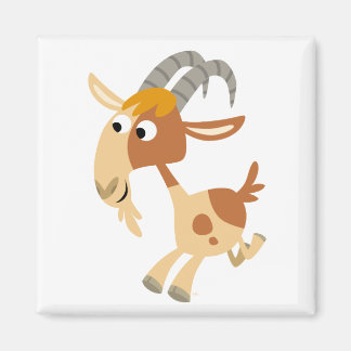 Niedlicher Cartoon mit Ziegenmagnet Magnet
